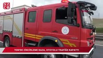 TEM’i kilitleyen kaza: İstanbul yönü bir süre ulaşıma kapandı