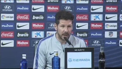 Simeone: "No dudo ni un segundo de Godín"