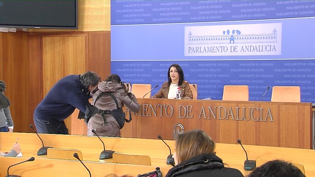 Marta Bosquet en el Parlamento andaluz