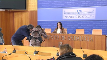 Marta Bosquet en el Parlamento andaluz
