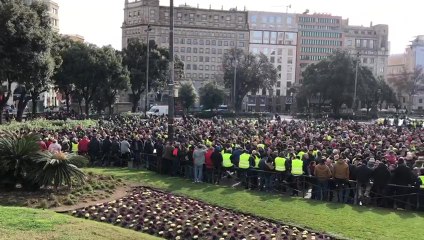 Asamblea de taxistas en Barcelona
