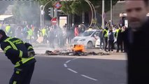 Cargas policiales contra los taxistas en la M40