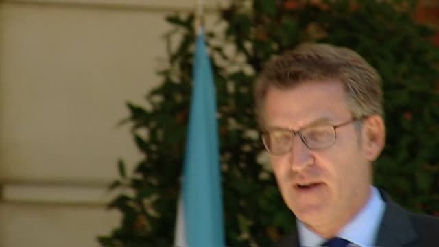 Pedro Sánchez recibe en Moncloa a Alberto Núñez Feijóo