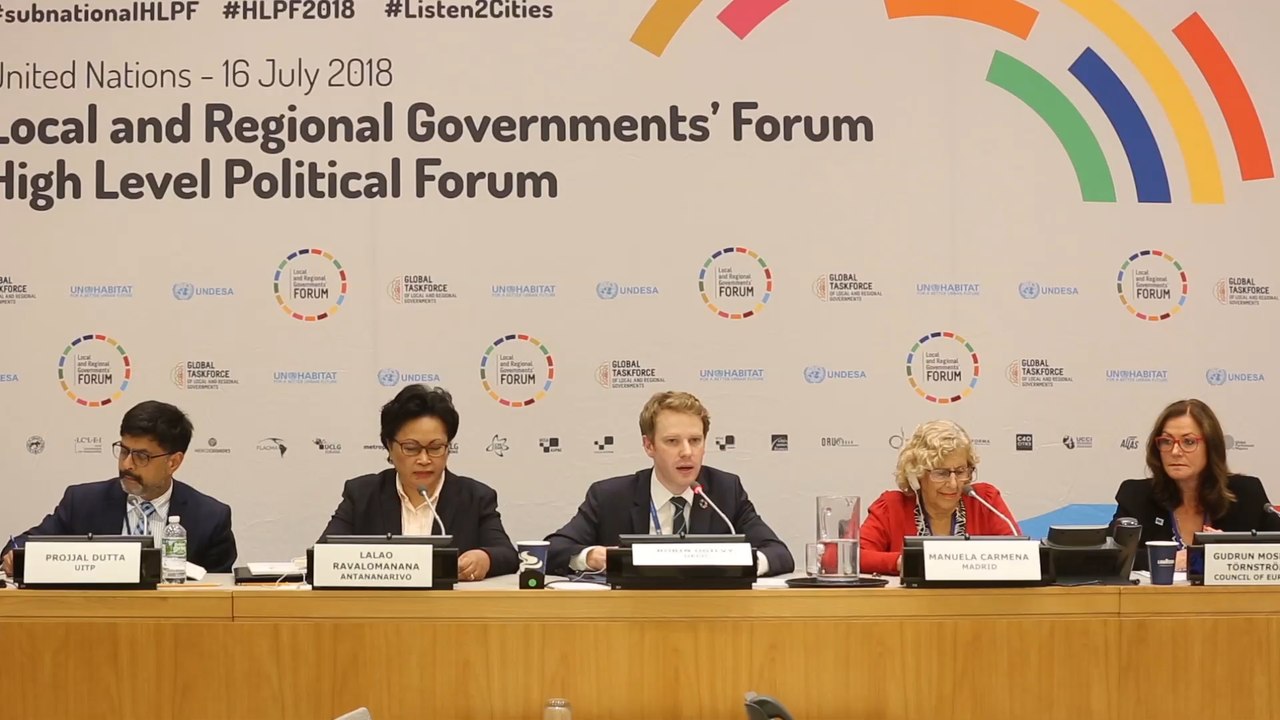 Carmena interviene en la sede de Naciones Unidas