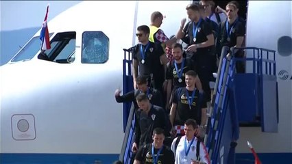 Locura en Croacia con la llegada de su selección