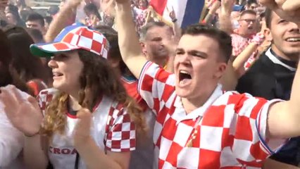Croacia celebra su segundo puesto en el Mundial