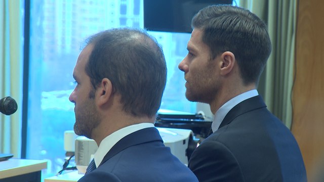 Xavi Alonso dentro de la Audiencia Provincial de Madrid