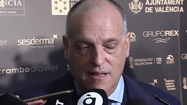 Tebas sobre el gol de Suárez: Podría haber falta pero no es jugada de VAR para haber cambiado la decisión del árbitro