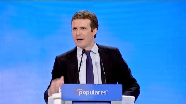 Casado sale a recuperar los votos de la derecha con un discurso duro, liberal y españolista