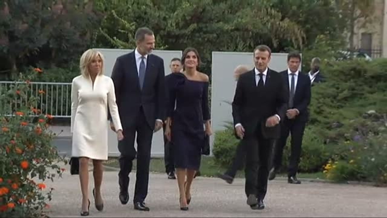 Los reyes visitan la exposición de Joan Miró en París