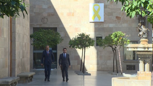 Reunión de trabajo de Torra y Aragonès