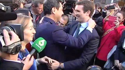 Download Video: Los varones del PP arropan a Moreno Bonilla en su toma de posesión