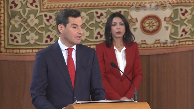 Moreno promete beligerancia desde Andalucía frente a quienes quieren romper España