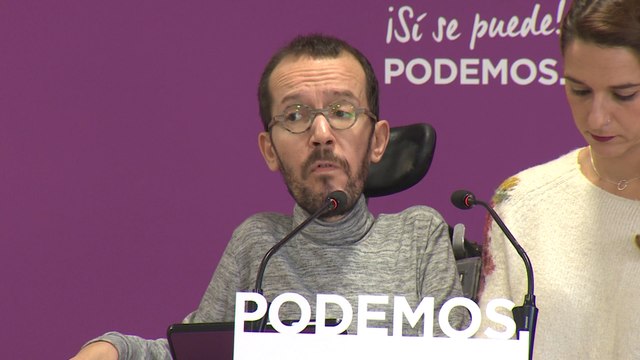 Echenique pide a Errejón que deje el escaño