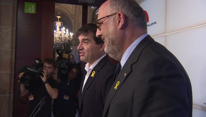 JxCat y ERC en rueda de prensa
