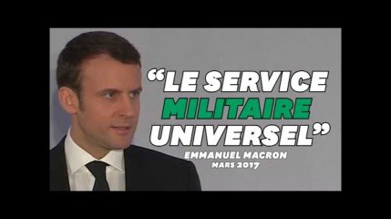 Macron promettait bien un service "militaire" universel