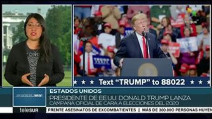 EE.UU.: pdte. Trump lanza este martes campaña oficial a la reelección