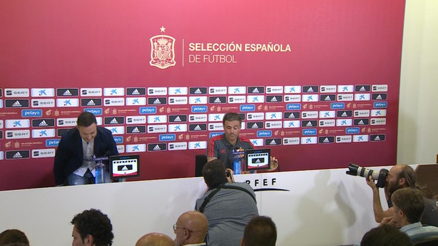Rueda de prensa del seleccionador español Luis Enrique