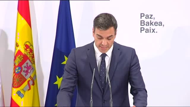 Pedro Sánchez destaca el papel de las víctimas del terrorismo en un acto por la paz