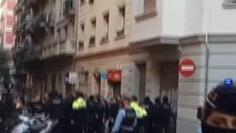Cuatro detenidos en el desalojo de un edificio en Barcelona