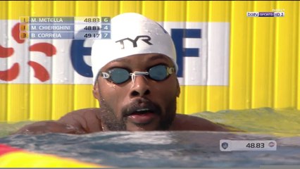 Natation - 100m nage libre : Metella co-vainqueur