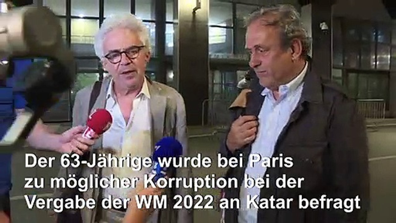 Nach Korruptions-Verhör: Ex-Uefa-Präsident Platini wieder auf freiem Fuß