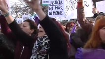 Feministas de toda Andalucía se concentran ante el parlamento andaluz