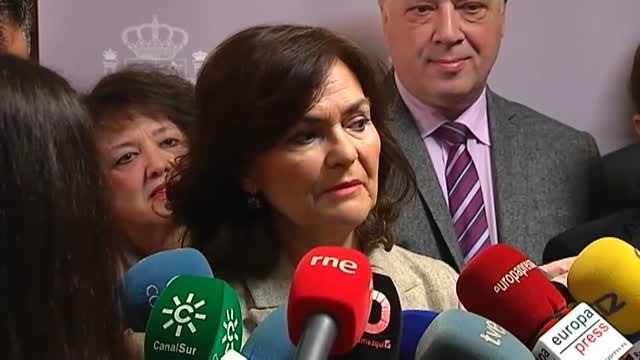 Carmen Calvo: En Waterloo no se negocia nada, para el Gobierno de España lo único que existen son los escaños del Congreso y el Senado