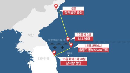 北 목선 12일 NLL 넘어...사흘간 뚫린 동해 / YTN