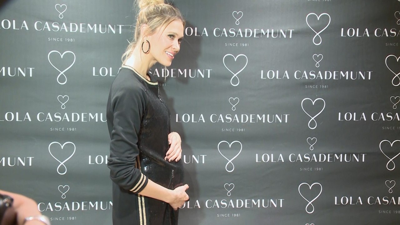 Carla Pereyra presume de barriguita a pocas semanas de dar a luz