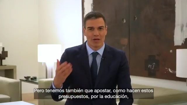 Sánchez insiste en la necesidad de aprobar los PGE que se basan en políticas sociales