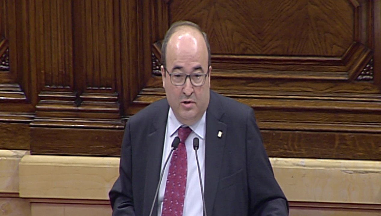 Iceta reprocha a Torra su falta de preocupación por "más de la mitad de los catalanes"