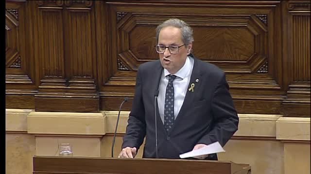 Torra retirará su apoyo a Sánchez si no convoca un referéndum