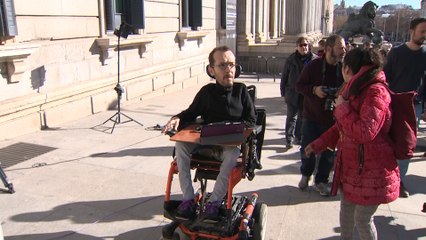 Echenique, Belarra y Martín a las puertas del Congreso