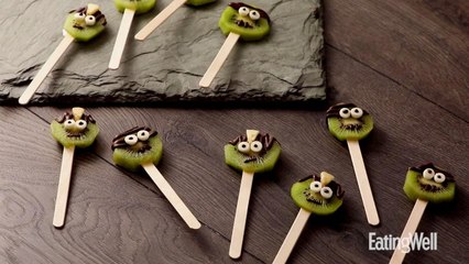 How to Make Frankenstein Kiwi Pops