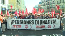 Manifestación en Madrid por las pensiones
