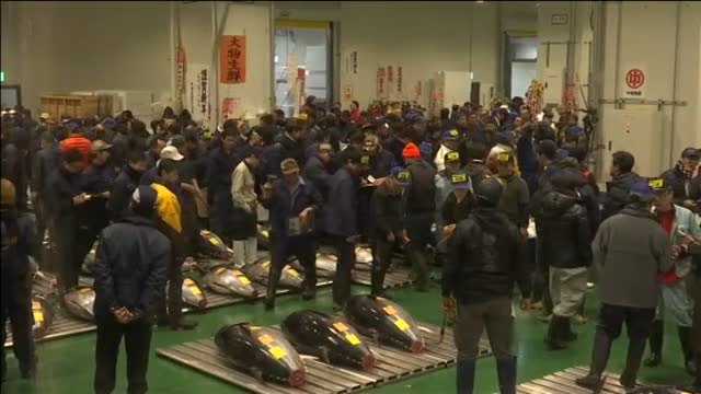 Un atún de 278 kilos alcanza los 2,7 millones de euros en la primera subasta del año en Tokio