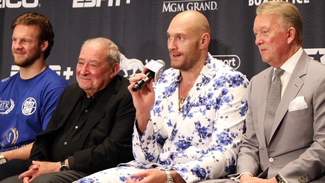 TYSON FURY v TOM SCHWARZ - FULL POST FIGHT PRESS CONFERENCE (LAS VEGAS) / FURY-SCHWARZ
