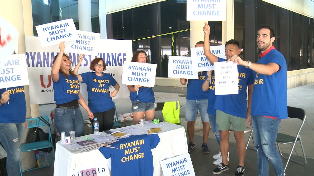 Cancelados 20 vuelos de Ryanair por la huelga en el aeropuerto de Valencia