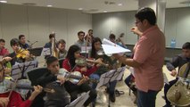 Concierto en el Teatro Real con instrumentos hechos con material reciclado