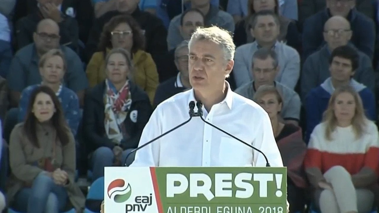 Urkullu pide reconocer al pueblo vasco como "realidad nacional"