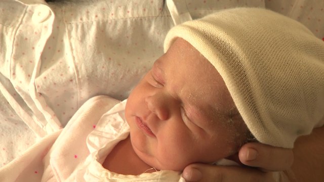 Mía, uno de los primeros bebés de 2019 en la Comunidad de Madrid