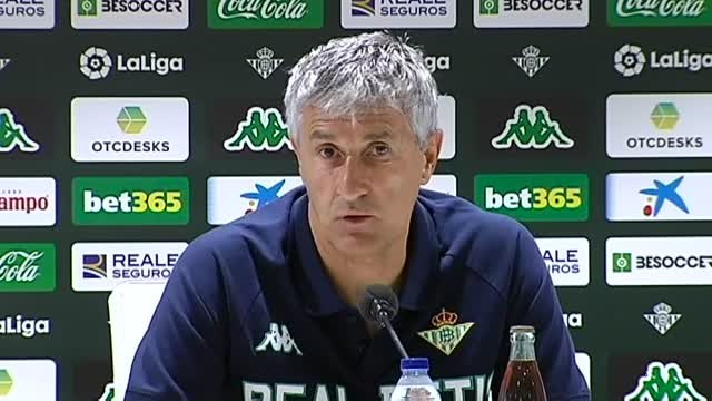 Setién: Va a ser un ejercicio de paciencia, de hacer muchas cosas bien