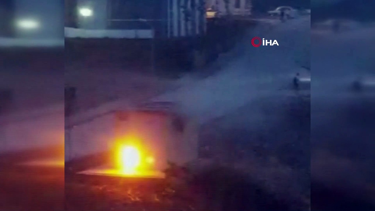Menteşe ilçesinde trafo böyle patladı