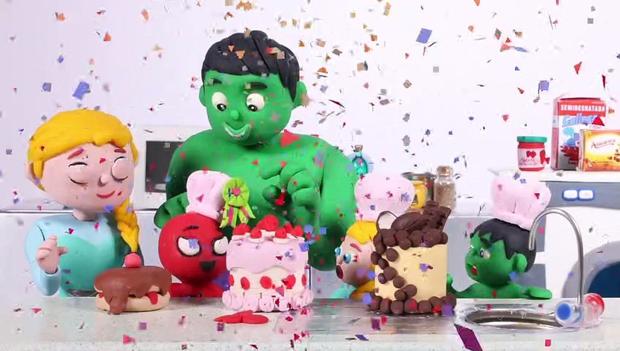 Kids Cooking Challenge ❤ Play Doh Cartoons For Kids