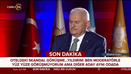 Binali Yıldırım 24 TV'de