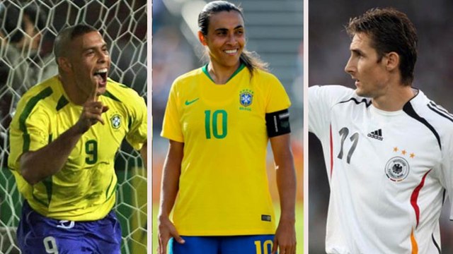 Marta na frente! Veja os maiores artilheiros em Copas do Mundo