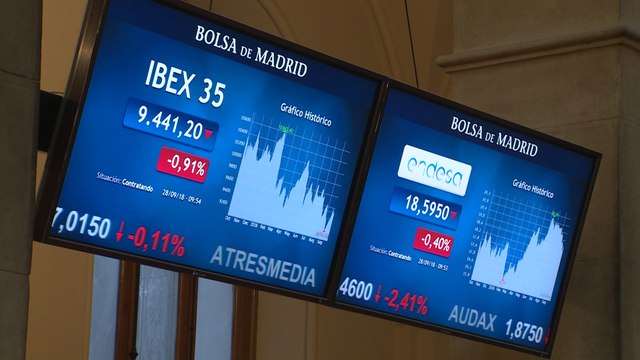 El Ibex 35 despierta teñido de rojo (-0,69%)