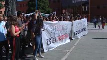 Huelga de los estudiantes de la Rey Juan Carlos