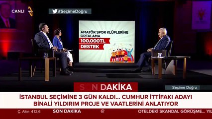Binali Yıldırım 24 TV'de